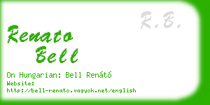 renato bell business card